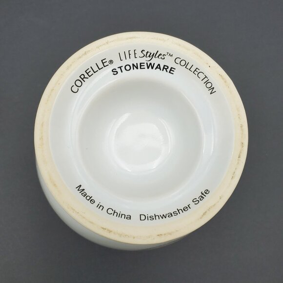 Corelle Antique Linen Creamer Sugar Bowl Corelle Lifestyles Collection Stoneware - Picture 4 of 6